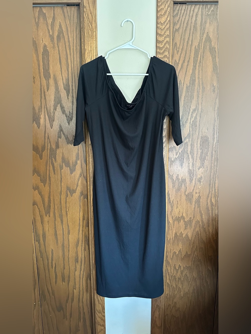 NWT Lane Bryant Ribbed Black Dress